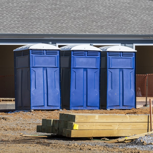 how can i report damages or issues with the porta potties during my rental period in Pink OK